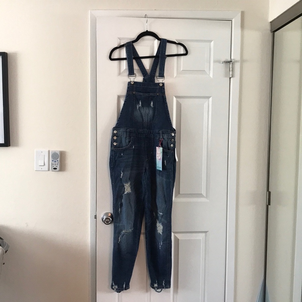 Brand new denim overalls! Skinny fit